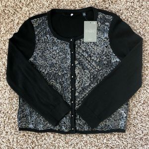 Anthropologie Knitted & Knotted NWT sequin sweater